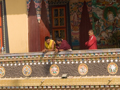 Buddhistische Mönche in Bodnath
